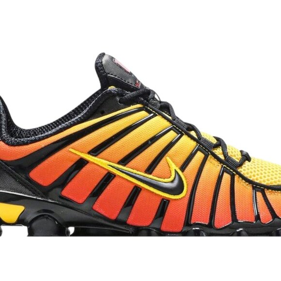 Nike Shox TL Sunrise Gradient Black/Amarillo Mens Running Shoes AV3595 004 (NEW) main image 7